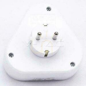 Splitter 3x Triangel 10/16A 250V V-TAC Vit VT-1009 small 2