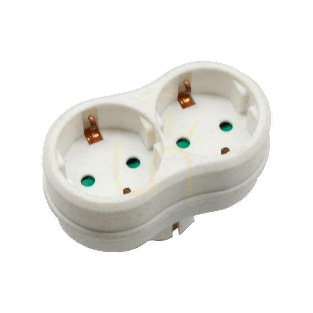 Kontrollera V-TAC VT-1042 2-plugg 16A splitter V-TAC VT-1042 2-plugg 16A splitter