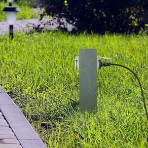 V-TAC Trädgårdsstolpe 2 uttag 30cm 2x16A 3600W IP44 Grafit VT-1155-1 small 6
