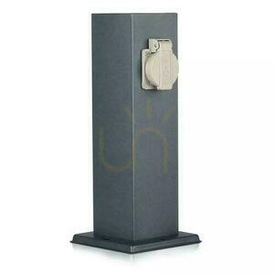 V-TAC Trädgårdsstolpe 2 uttag 30cm 2x16A 3600W IP44 Grafit VT-1155-1 small 0