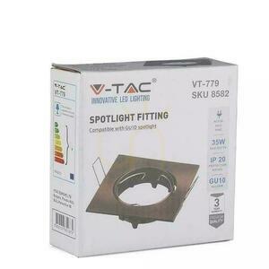 Mesh V-TAC GU10 Square Movable Copper VT-779-SB 3 års garanti small 2