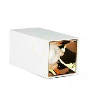 V-TAC GU10 Kvadratisk utanpåliggande takarmatur vit+rosa guld 74x74x140mm VT-882-Q 3 års garanti small 1