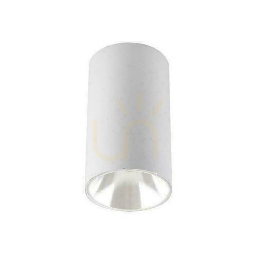 Kontrollera V-TAC VT-882-R GU10 utanpåliggande takarmatur vit Ø8 × 14 cm, SKU 8588