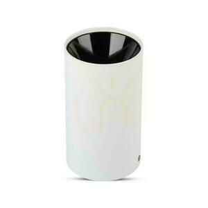 Takarmatur V-TAC GU10 rund utanpåliggande rör vit+svart 80x140mm VT-882-R 3 års garanti small 1