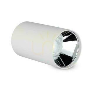 Takarmatur V-TAC GU10 rund utanpåliggande rör vit+krom 80x140mm VT-882-R 3 års garanti small 1
