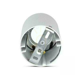 Takarmatur V-TAC GU10 rund utanpåliggande rör vit+krom 80x140mm VT-882-R 3 års garanti small 4