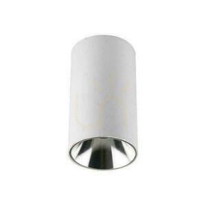 Takarmatur V-TAC GU10 rund utanpåliggande rör vit+krom 80x140mm VT-882-R 3 års garanti small 0