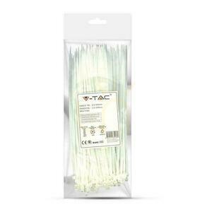 V-TAC Klämma 2,5x200mm Vit 8kg Nylon66 (Förpackning. 100 st) 1 V-TAC Klämma 2,5x200mm Vit 8kg Nylon66 (Förpackning. 100 st) small 1