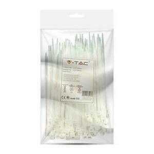 V-TAC Klämma 4,5x150mm Vit 22kg Nylon66 (Förpackning. 100 st) 1 V-TAC Klämma 4,5x150mm Vit 22kg Nylon66 (Förpackning. 100 st) small 1