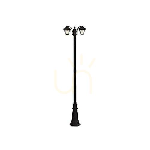 Kontrollera V-TAC Trädgårdslykta 2XE27 230cm IP44 Svart VT-847 3 års garanti