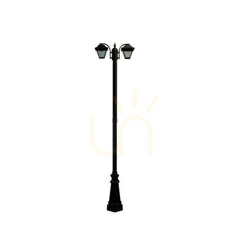 Kontrollera V-TAC Trädgårdslykta 2XE27 230cm IP44 Svart VT-847 3 års garanti