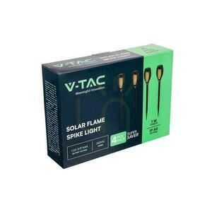 Solcellslampa Set med 4st V-TAC-drivna 1W LED 50cm 6 timmar (Paket. 4 st) VT-724 2200K small 4