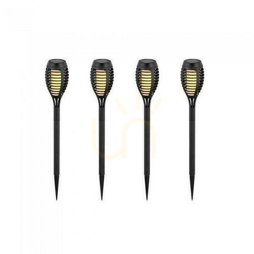 Kontrollera Solcellslampa Set med 4st V-TAC-drivna 1W LED 50cm 6 timmar (Paket. 4 st) VT-724 2200K
