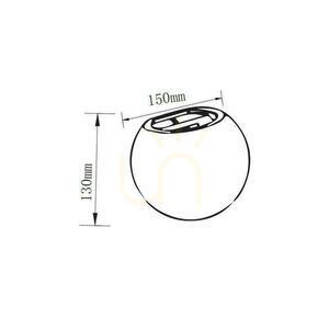 Vägglampa V-TAC BETON G9 LED Rund Mörkgrå IP20 VT-891 small 5