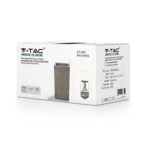 V-TAC BETON vägglampa 2xG9 LED Rektangel Ljusgrå IP20 VT-893 1 V-TAC BETON vägglampa 2xG9 LED Rektangel Ljusgrå IP20 VT-893 small 1