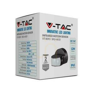 V-TAC väggmonterad rörelsesensor svart 180st/360st IP65 VT-8093 4 V-TAC väggmonterad rörelsesensor svart 180st/360st IP65 VT-8093 small 4