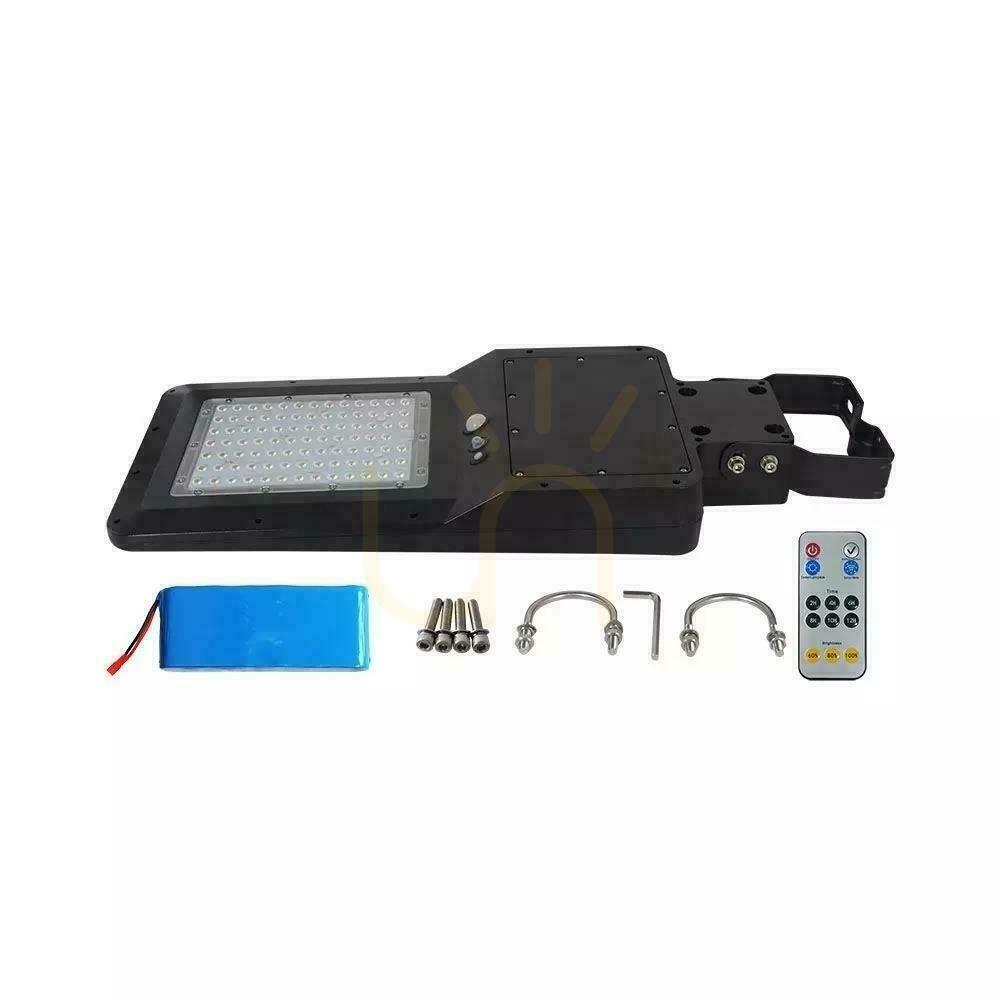 Kontrollera V-TAC Solar Street Luminaire 40W LED Svart IP65 120Lm/W VT-ST42 6000K 4800lm 3 års garanti V-TAC Solar Street Luminaire 40W LED Svart IP65 120Lm/W VT-ST42 6000K 4800lm 3 års garanti