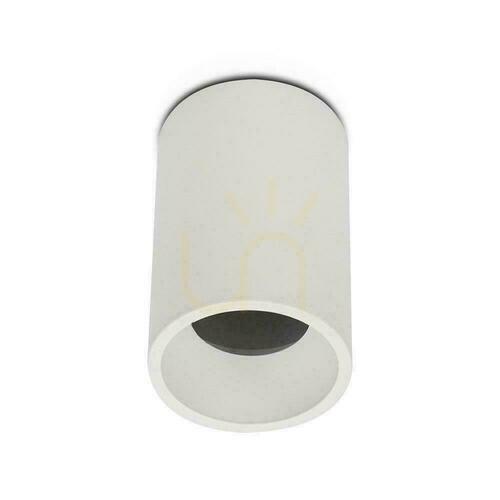 Kontrollera V-TAC Aluminium GU10 Rund Ytmonterad Rör Vit 70x107mm VT-802-W 3 års garanti