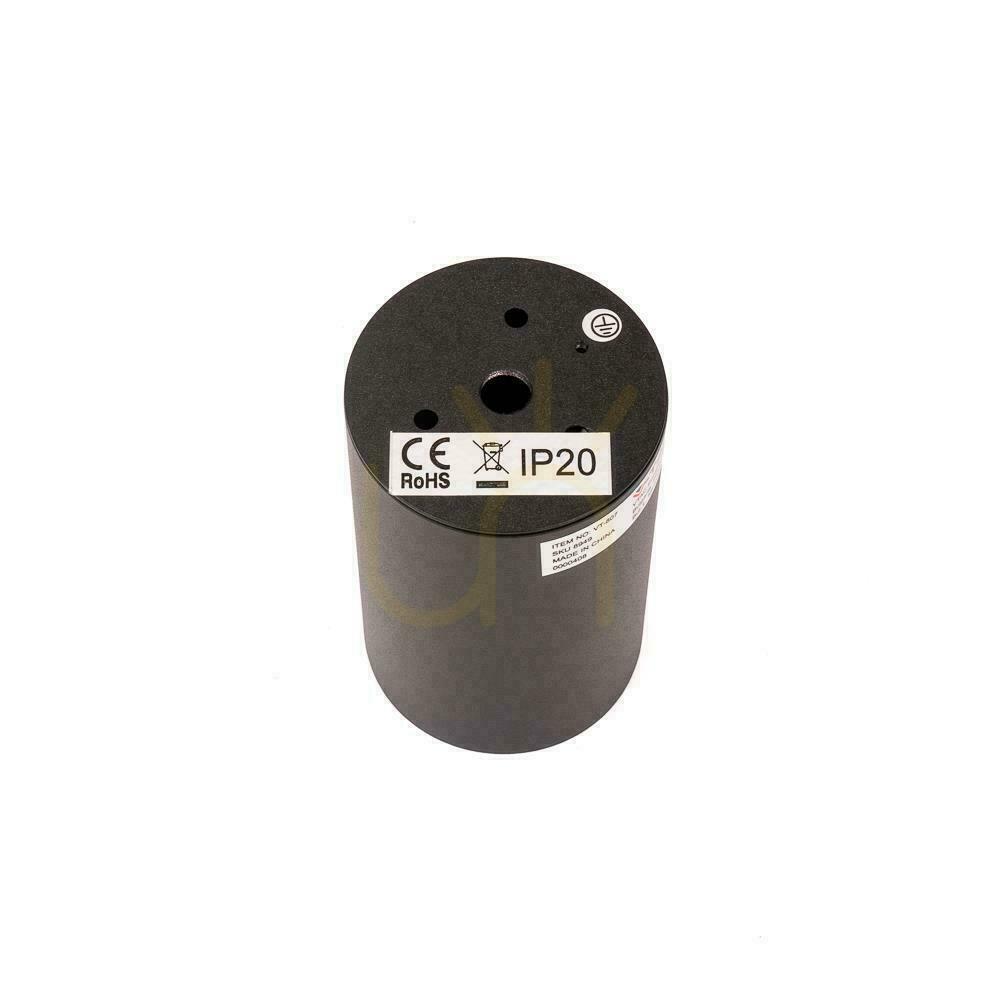 Display V-TAC Aluminium GU10 Rund Ytmonterad Rör Svart 60x100mm VT-807-B 3 års garanti V-TAC Aluminium GU10 Rund Ytmonterad Rör Svart 60x100mm VT-807-B 3 års garanti