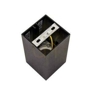V-TAC GU10 Kvadratisk utanpåliggande takarmatur Svart+Mörk Krom 74x74x140mm VT-882SQ 3 års garanti small 3