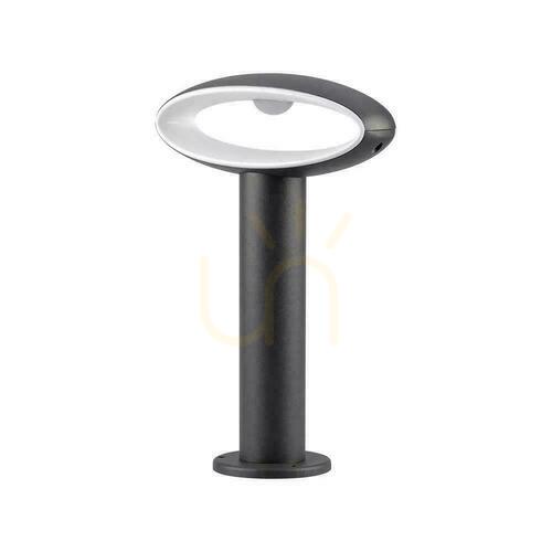Kontrollera V-TAC 9W LED grå aluminium trädgårdsstolpe 30cm IP54 VT-909 4000K 500lm