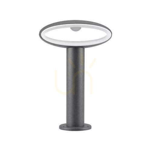 Kontrollera V-TAC 9W LED grå aluminium trädgårdsstolpe 30cm IP54 VT-909 4000K 500lm