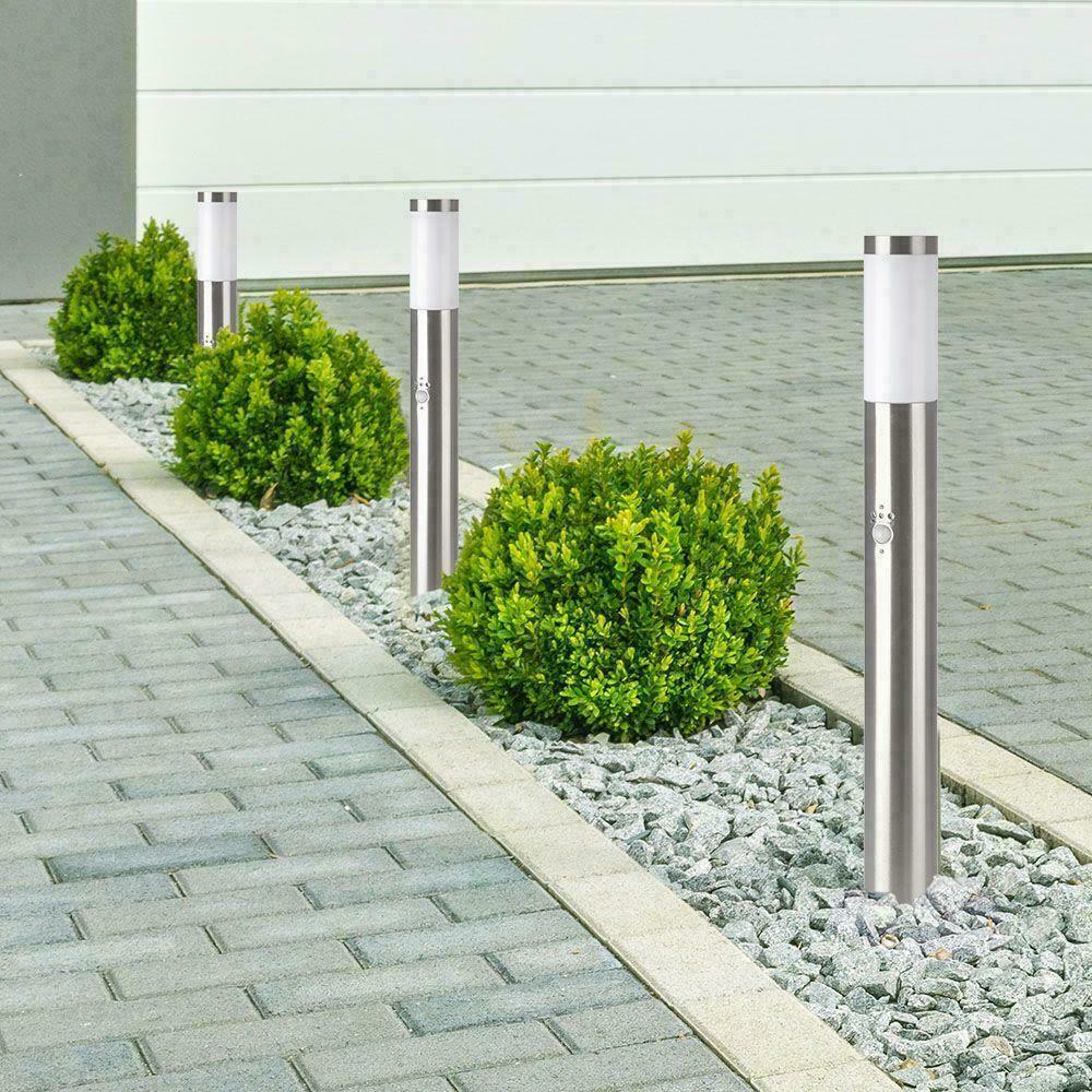 Förhandsvisning V-TAC 80CM trädgårdsstolpe i borstat stål E27 rörelsesensor VT-838-80 V-TAC 80CM trädgårdsstolpe i borstat stål E27 rörelsesensor VT-838-80