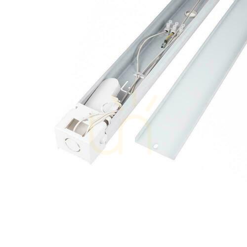 Kontrollera Lysrörsarmatur för T8 LED-rör 2 × 60 cm, V-TAC VT-16011, vit, IP20