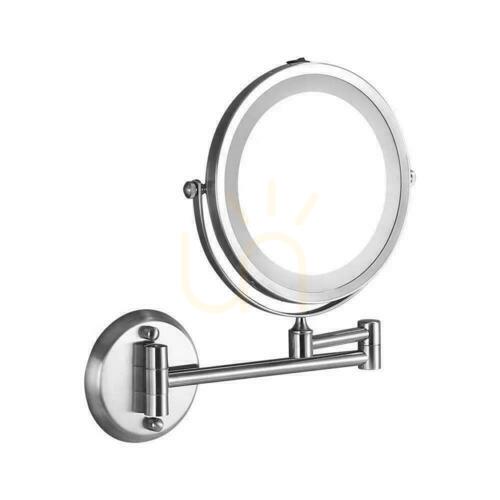 Kontrollera V-TAC 3W LED badrum sminkspegel 4xAAA Fi.17CM krom VT-7571 6400K 30lm