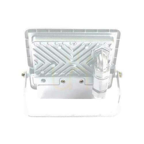 Kontrollera V-TAC 20W LED-projektor SAMSUNG CHIP rörelsesensor vit med MUFa VT-128S 6500K 1510lm 5 års garanti