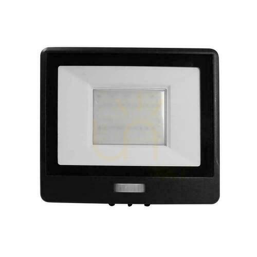 Kontrollera LED-projektor V-TAC 50W SAMSUNG CHIP Rörelsesensor Svart kabel 1M VT-158S-1 4000K 4000lm 5 års garanti