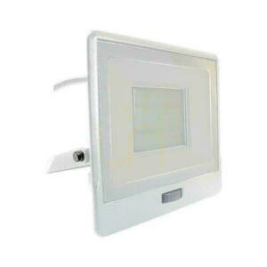 V-TAC 50W SAMSUNG CHIP LED-projektor rörelsesensor vit kabel 1M VT-158S-1-W 6400K 4000lm 5 års garanti small 0