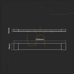 V-TAC 40W LED utanpåliggande linjär armatur SAMSUNG CHIP 120cm VT-8-40 3000K 4300lm 5 års garanti 4 V-TAC 40W LED utanpåliggande linjär armatur SAMSUNG CHIP 120cm VT-8-40 3000K 4300lm 5 års garanti small 4