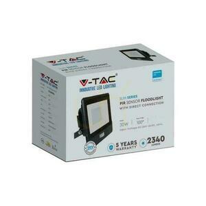 LED-projektor V-TAC 30W SAMSUNG CHIP rörelsesensor svart med MUFa VT-138S 3000K 2340lm 5 års garanti small 3