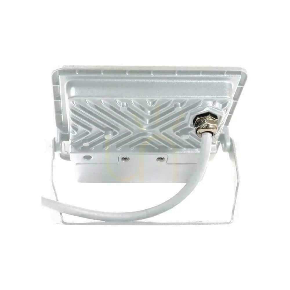 Utsikt V-TAC 20W SAMSUNG CHIP LED-projektor rörelsesensor vit kabel 1M VT-128S 3000K 1510lm 5 års garanti V-TAC 20W SAMSUNG CHIP LED-projektor rörelsesensor vit kabel 1M VT-128S 3000K 1510lm 5 års garanti