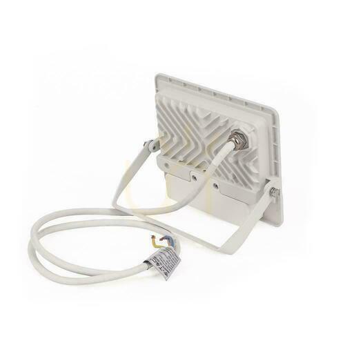 Kontrollera V-TAC 30W SAMSUNG CHIP LED-projektor rörelsesensor vit kabel 1M VT-138S-1 4000K 2340lm 5 års garanti
