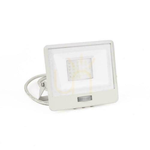 Kontrollera V-TAC 30W SAMSUNG CHIP LED-projektor rörelsesensor vit kabel 1M VT-138S-1 4000K 2340lm 5 års garanti