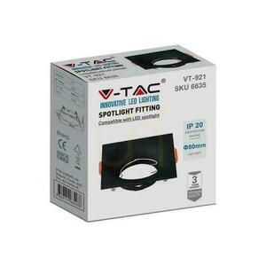 V-TAC GU10 infälld kvadratisk nät svart VT-921-B 3 års garanti small 4