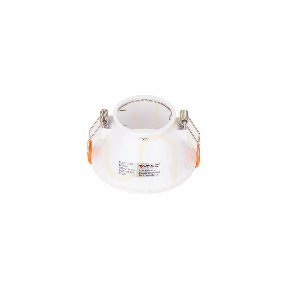Display V-TAC GU10 infälld djup rund mesh vit VT-925-W 3 års garanti V-TAC GU10 infälld djup rund mesh vit VT-925-W 3 års garanti