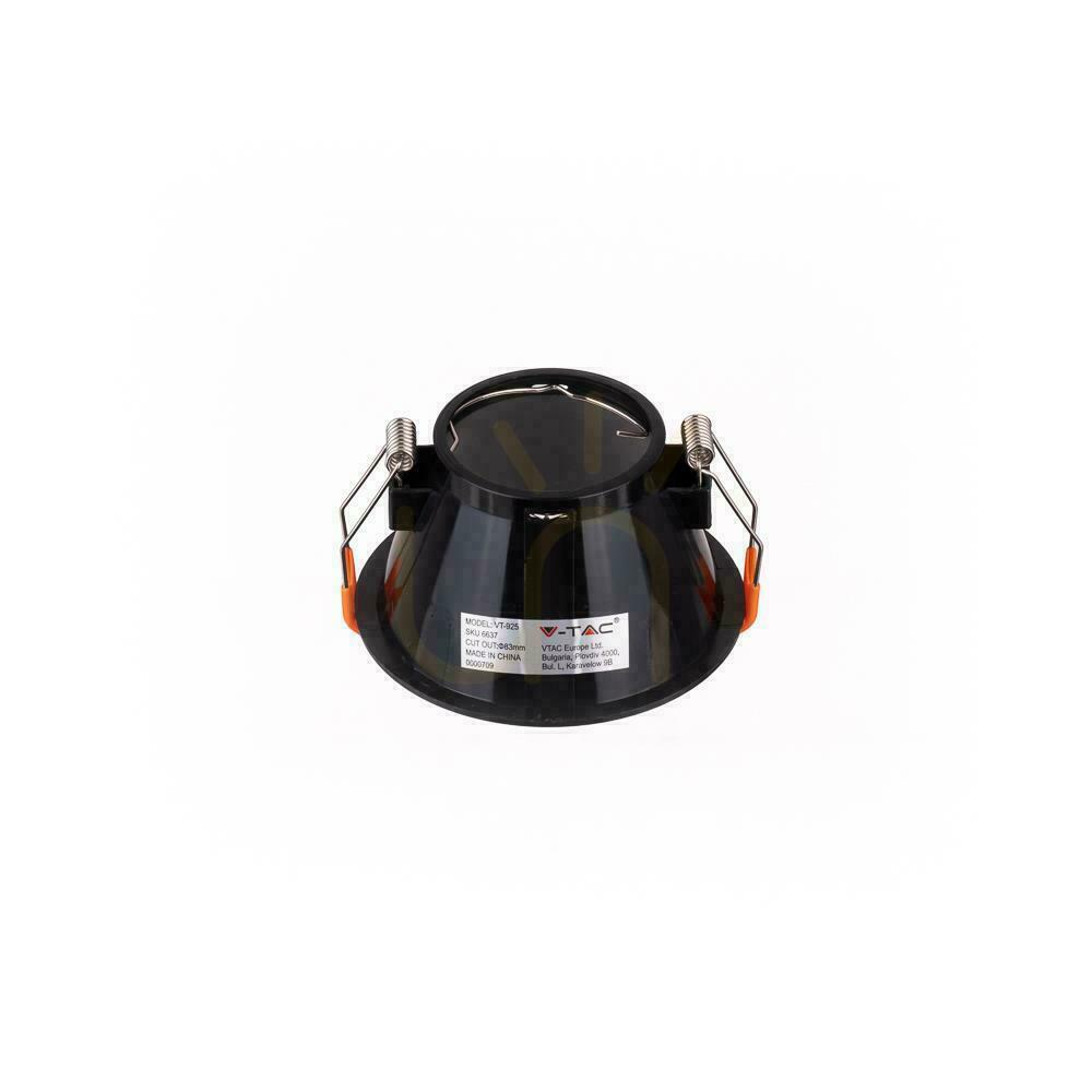 Display V-TAC GU10 infälld djup rund mesh svart VT-925 3 års garanti V-TAC GU10 infälld djup rund mesh svart VT-925 3 års garanti