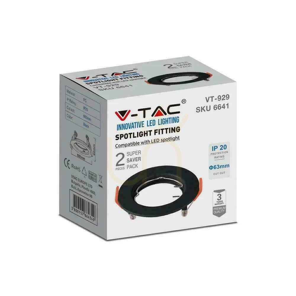 Display V-TAC GU10 Infälld rund mesh svart (paket. 2 st) VT-929 3 års garanti V-TAC GU10 Infälld rund mesh svart (paket. 2 st) VT-929 3 års garanti