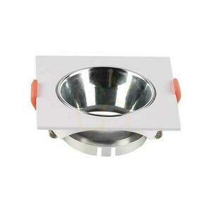 Mesh V-TAC GU10 infälld fyrkant vit/krom VT-932 3 års garanti small 1