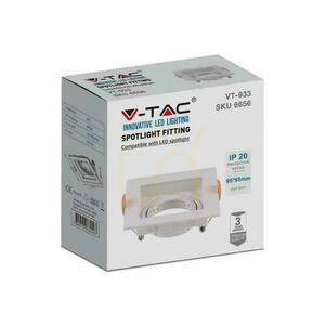 V-TAC GU10 infälld fyrkantig nätvägg vit VT-933-W 3 års garanti small 5