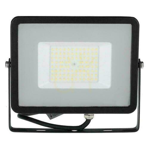 Kontrollera V-TAC 50W SAMSUNG CHIP SLIM LED-projektor Svart VT-56 4000K 5750lm 5 års garanti