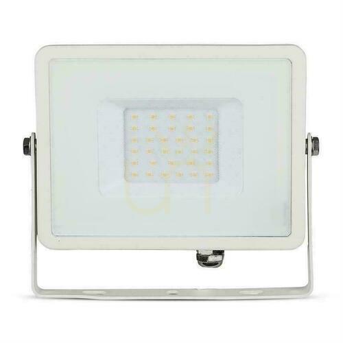 Kontrollera V-TAC 30W SAMSUNG CHIP Vit VT-30 4000K 2340lm LED-projektor 5 års garanti