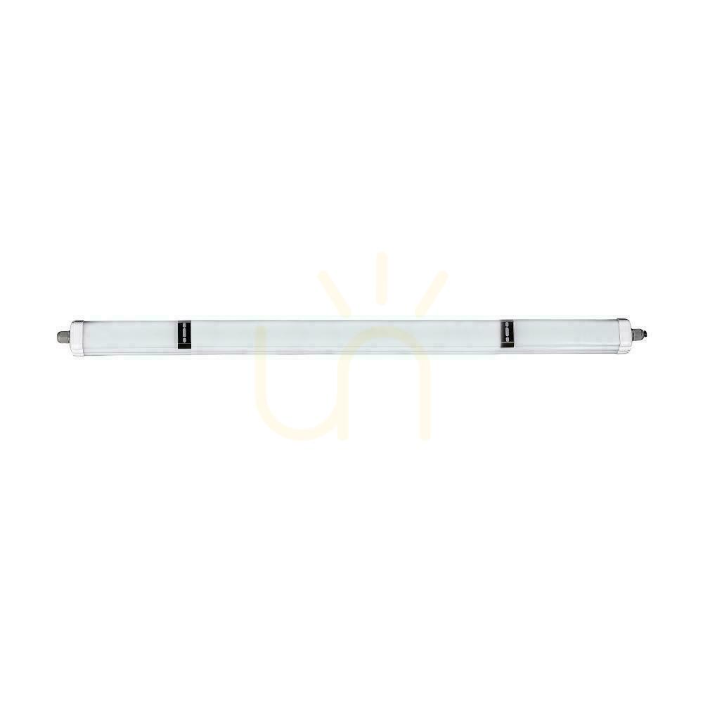 Visa V-TAC G-SERIES 120cm 36W 120Lm/W VT-1249 4000K 4320lm Hermetisk LED-armatur. V-TAC G-SERIES 120cm 36W 120Lm/W VT-1249 4000K 4320lm Hermetisk LED-armatur.