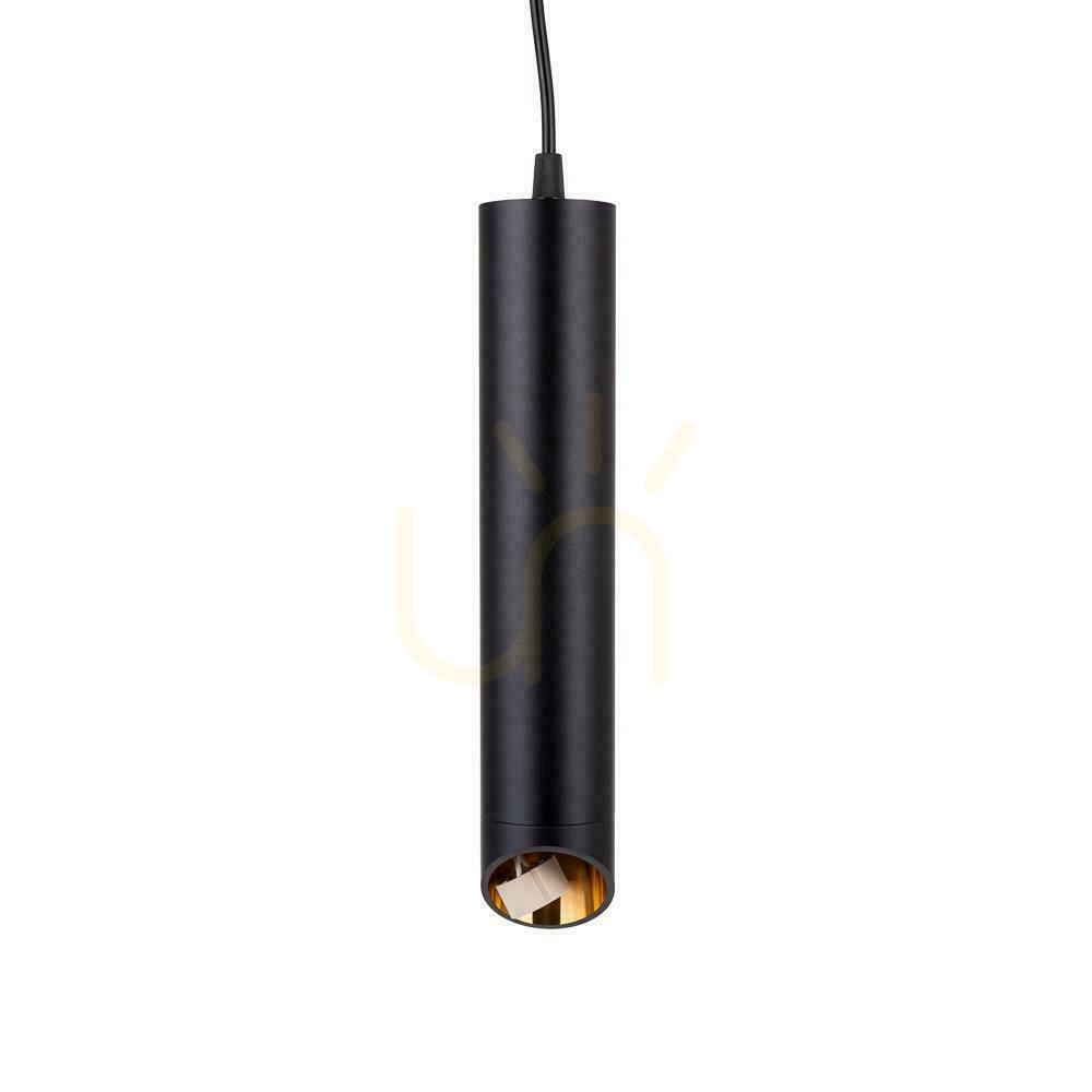 Förhandsvisning V-TAC GU10 Pendelarmatur Svart+Guld 55x200mm VT-975-200 3 års garanti V-TAC GU10 Pendelarmatur Svart+Guld 55x200mm VT-975-200 3 års garanti