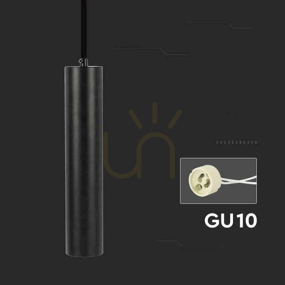 Kontrollera V-TAC GU10 Pendelarmatur Svart 55x300mm VT-976-300 3 års garanti V-TAC GU10 Pendelarmatur Svart 55x300mm VT-976-300 3 års garanti