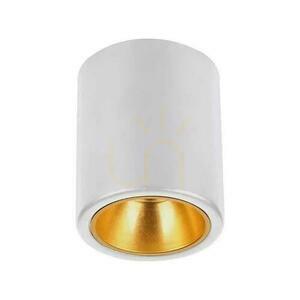 V-TAC GU10 Runda Utanpåliggande Rör Vit+Guld 98x118mm VT-978RD 3 års garanti small 0