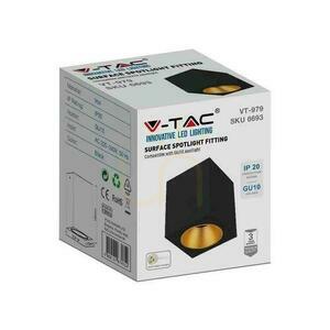 V-TAC GU10 Square Utanpåliggande montering Svart+Guld 100x100x120cm VT-979SQ 3 års garanti 1 V-TAC GU10 Square Utanpåliggande montering Svart+Guld 100x100x120cm VT-979SQ 3 års garanti small 1